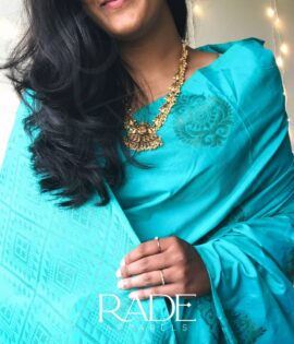 Light weight borderless semi silk saree