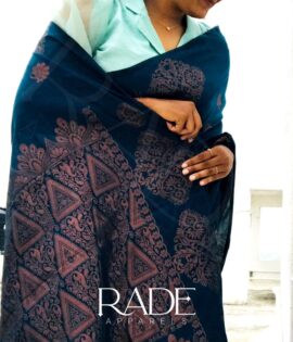 Light weight borderless semi silk saree