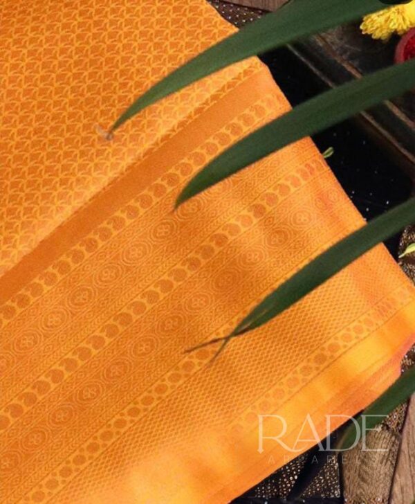 Kubera pattu soft silk sarees - Orange