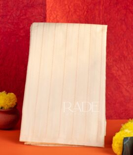 Resham Half-white Art Silk Saree